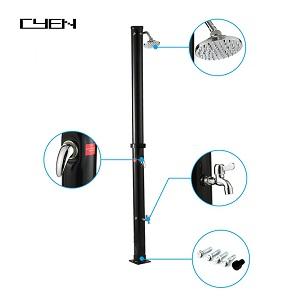 20L Wholesale New Fashion Black PVC Outdoor Swimming Pool Shower