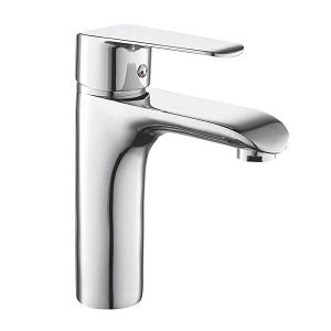 CYEN 2021 Modern Solid Brass Hot and Cold Water Mixer Deck Mounted Single Handle Waterfall Chrome Bathroom Sink Faucet