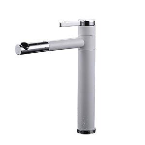 CYEN 2021 New Contemporary Single Handle Pull Out Sprayer Bathroom Basin Faucet