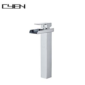 CYEN 2021 New Contemporary Solid Brass Body Deck Mounted Bathroom Basin Faucets