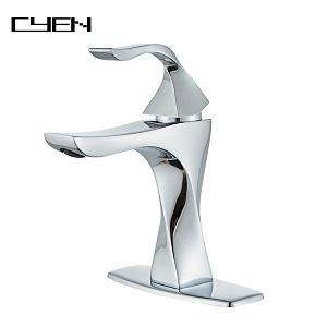 CYEN 2021 New Design Chrome Plating Single Handle Bathroom Faucet CYEN 2021 New Design Chrome Plating Single Handle Bathroom Faucet