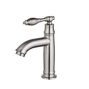 CYEN China Supplier Brushed Nickel Bathroom Mixer Basin Waterfall Faucet