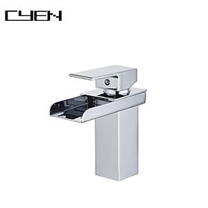 CYEN Contemporary Design Single Hole Single Handle Chrome Plating Bathroom Basin Faucets
