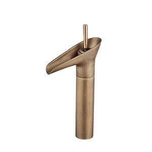 CYEN Good Quality Single Handle Deck Mounted Antik Brass Basin Faucets