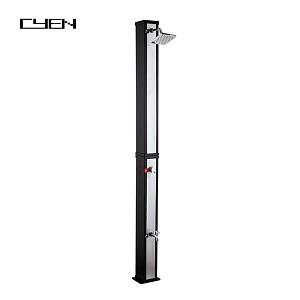 Christmas Garden Decoration Portable Black and Silver Square PVC Garden Shower Outdoor Pool Shower Christmas Garden Decoration Portable Black and Silver Square PVC Garden Shower Outdoor Pool Shower