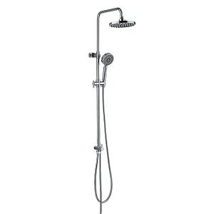 Factory Economic Round Top Bathroom Hot Cold Water Rainfall Shower Mixer Set