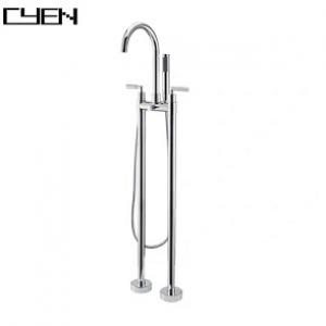 New design Chrome Finished Brass Main Body Health Floor Stand Waterfall upc tub faucet New design Chrome Finished Brass Main Body Health Floor Stand Waterfall upc tub faucet