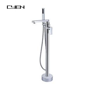 Waterfall Factory price simple design gold freestanding bathtub faucet