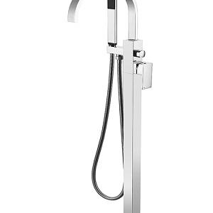 Waterfall simple design chrome finish freestanding bathtub faucet